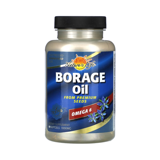 Nature's Life, Borage Oil, 1000 mg, 60 Softgels
