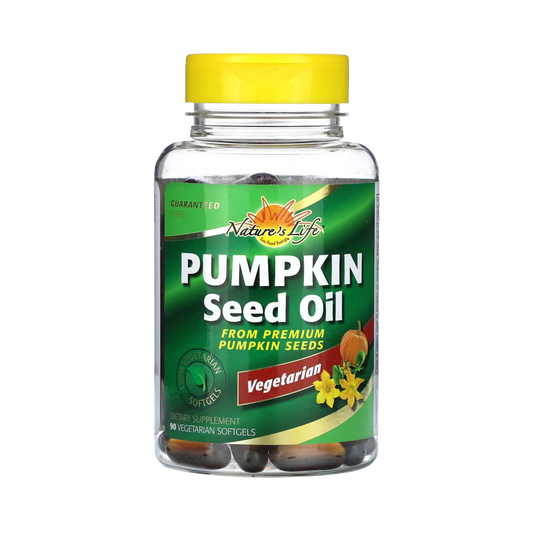 Natures Life Pumpkin Seed Oil 90 Veg Softgel