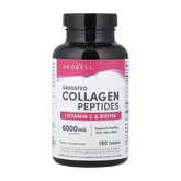 NeoCell, Grassfed Collagen Peptides + Vitamin C & Biotin, 180 Tablets