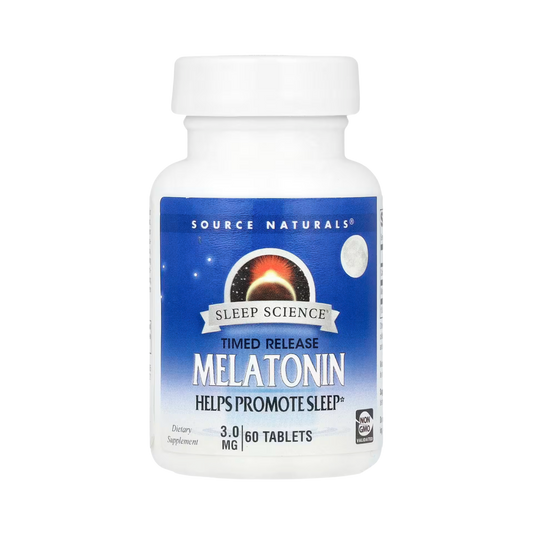 Source Naturals, Sleep Science Melatonin, 3 Mg, 60 Time Release Tablets