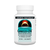 Source Naturals, Ginkgo-24, 60 Mg, 120 Tablets