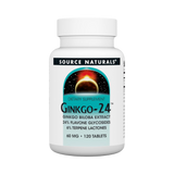 Source Naturals, Ginkgo-24, 60 Mg, 120 Tablets
