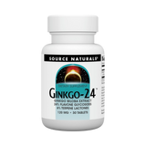 Source Naturals, Ginkgo-24, 120 Mg, 30 Tablets