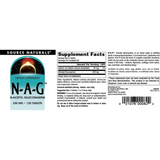 Source Naturals, N-A-G, 250 Mg, 120 Tablets