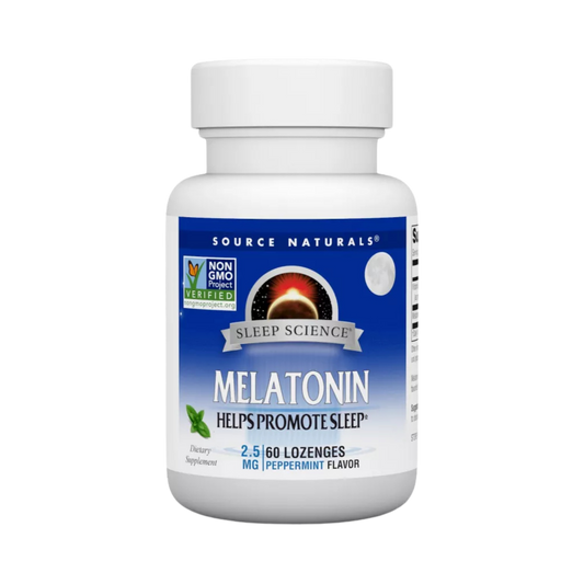 Source Naturals, Sleep Science, Melatonin, Peppermint, 2.5 Mg, 60 Lozenges