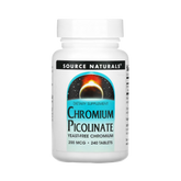 Source Naturals, Chromium Picolinate, 200 Mcg, 240 Tablets