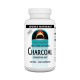 Source Naturals 100% Pure Activated Charcoal 260 Mg, 200 Capsules