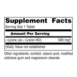 Source Naturals, L-Lysine, 500 Mg, 50 Tablets