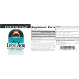 Source Naturals, Alpha Lipoic Acid, 100 Mg, 30 Tablets