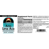 Source Naturals, Alpha Lipoic Acid, 100 Mg, 120 Tablets