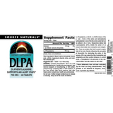 Source Naturals, DLPA, 750 Mg, 60 Tablets
