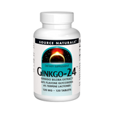 Source Naturals, Ginkgo-24, 120 Mg, 120 Tablets