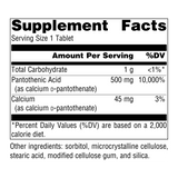 Source Naturals, Pantothenic Acid, 500 Mg, 100 Tablets