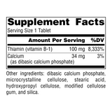 Source Naturals, B-1, 100 Mg, 100 Tablet