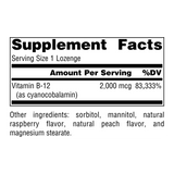 Source Naturals, B-12, 2000 Mcg, 100 Lozenge
