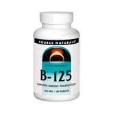 Source Naturals, B-125, 125 Mg, 60 Tablets