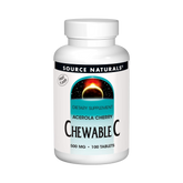 Source Naturals, Chewable C, Acerola Cherry, 500 Mg, 100 Fruit Tablets