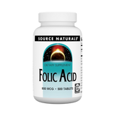 Source Naturals, Folic Acid 800 Mcg, 500 Tablets