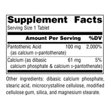 Source Naturals, Pantothenic Acid 100 Mg, 250 Tablets