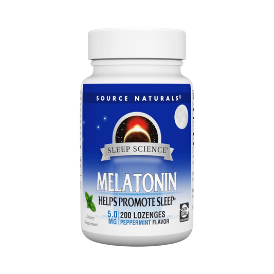 Source Naturals, Sleep Science Melatonin, 5 Mg, 200 Peppermint Lozenges