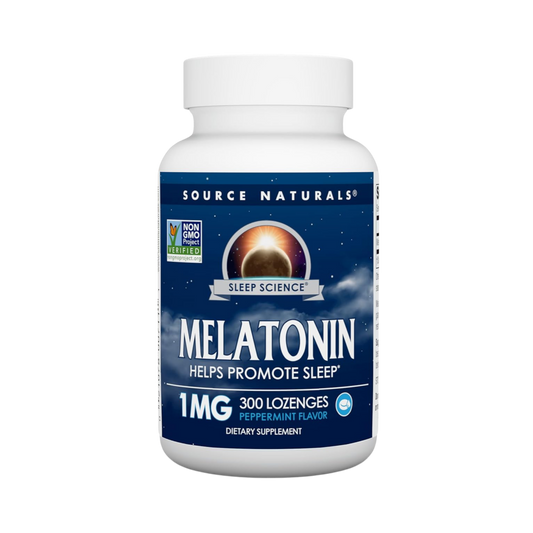 Source Naturals, Sleep Science Melatonin, 1 Mg Peppermint, 300 Lozenge