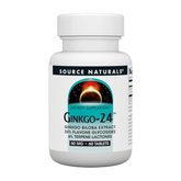 Source Naturals, Ginkgo 24 Ginkgo Biloba Ext, 60 Mg, 60 ct