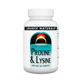 Source Naturals, Proline & Lysine, 550 Mg, 60 Tablets