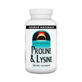 Source Naturals, Proline & Lysine, 550 Mg, 120 Tablets