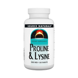 Source Naturals, Proline & Lysine, 550 Mg, 120 Tablets
