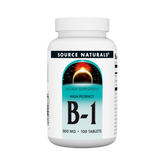 Source Naturals, B-1, High Potency, 500 Mg, 100 Tablets