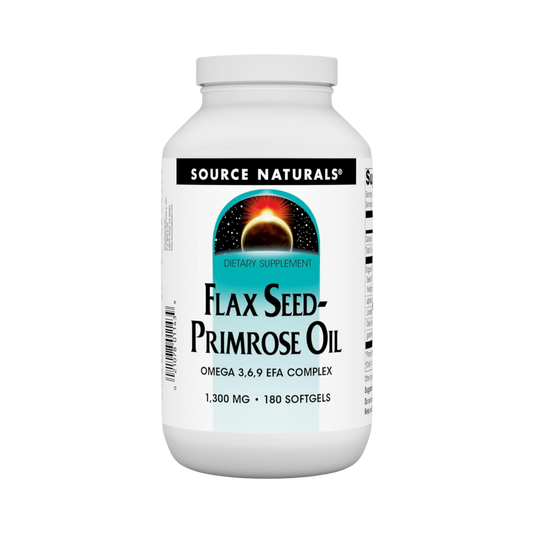 Source Naturals, Flax Seed-Primrose Oil, 1300 Mg, 180 Softgels