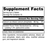 Source Naturals, Swedish Flower Pollen, 45 Tablets
