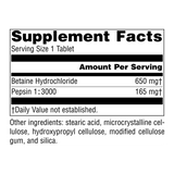 Source Naturals, Betaine HCl, 650 Mg, 90 Tablets