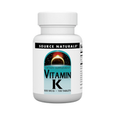 Source Naturals, Vitamin K, 500 Mcg, 100 Tablets
