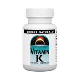 Source Naturals, Vitamin K, 500 Mcg, 100 Tablets