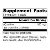 Source Naturals, L-Carnitine, 500 Mg, 60 Capsules