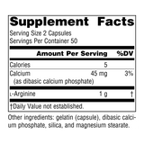 Source Naturals, L-Arginine, 500 Mg, 100 Capsules