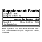 Source Naturals, Vitamin D-3, 1000 IU, 200 Tablets