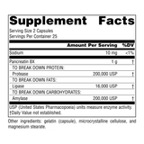 Source Naturals, Pancreatin 8X, 500 Mg, 50 Capsules