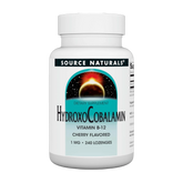 Source Naturals, HydroxoCobalamin, Cherry, 1 mg, 240 Lozenge