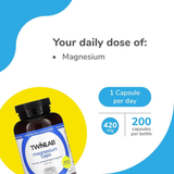 Twinlab, Magnesium Caps, 420 mg, 200 Capsules