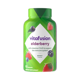 VitaFusion, Elderberry with Vitamins C & D, Berry, 90 Gummies