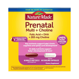 Nature made, Prenatal Multi + Choline, 60 Softgels, 60 Capsules