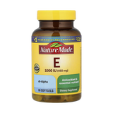 Nature Made, Vitamin E, 450 mg (1,000 IU), 60 Softgels