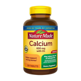 Nature Made, Calcium 600 mg with Vitamin D3, 220 Tablets