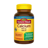 Nature Made, Calcium 600 mg with Vitamin D, 120 Tablets