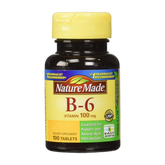 Nature Made, Vitamin B-6, 100 Mg, 100 Tablets