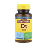 Nature Made, Vitamin D3, 25 mcg (1,000 IU), 100 Softgels
