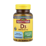 Nature Made, Vitamin D3, 50 mcg (2,000 IU), 250 Softgels