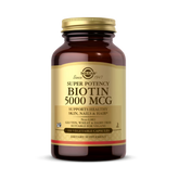 Solgar, Biotin, 5,000 Mcg, 100 Vegetable Capsules